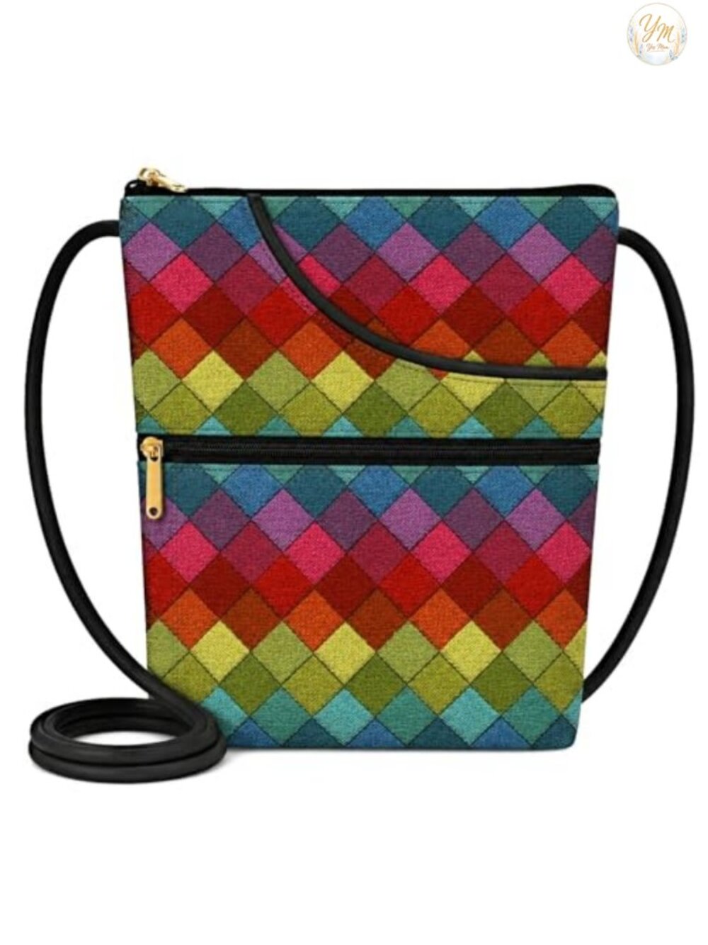 Handmade Tapestry Bella Purse Adjustable Cord Crossbody Handbag